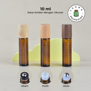 Botol Kaca Roll On Amber - 10 ml