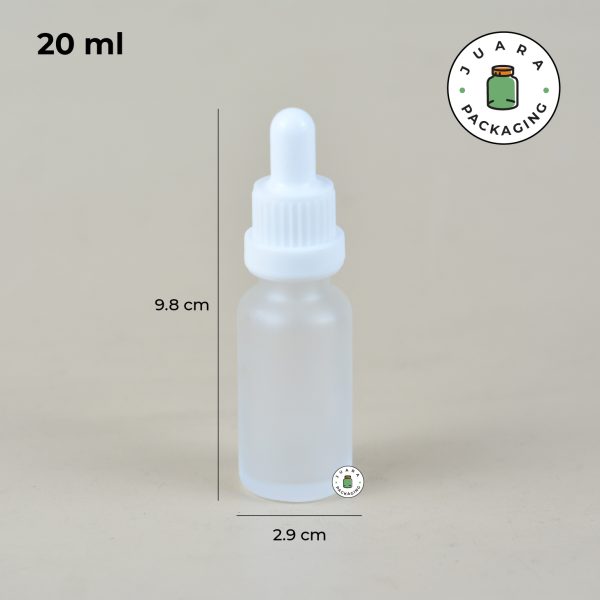 Botol Pipet Kaca Frosted - 20 ml - Image 3