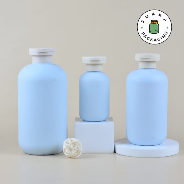 Botol Fliptop Plastik Biru - 100 ml 300 ml 500 ml