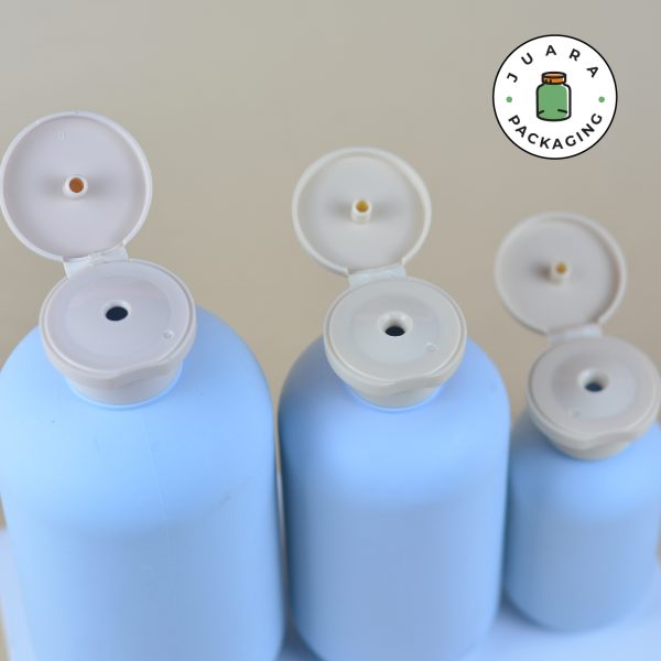 Botol Fliptop Plastik Biru - 100 ml 300 ml 500 ml - Image 2