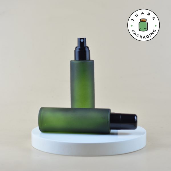 Botol Kaca Hijau Spray Hitam - 100 ml - Image 2