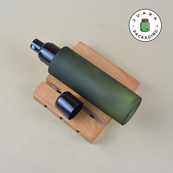 Botol Kaca Hijau Spray Hitam - 100 ml - Image 3