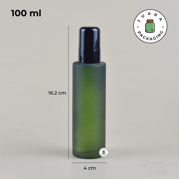 Botol Kaca Hijau Spray Hitam - 100 ml - Image 5
