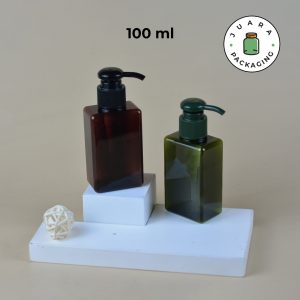 Botol Pump Plastik Kotak - 100 ml