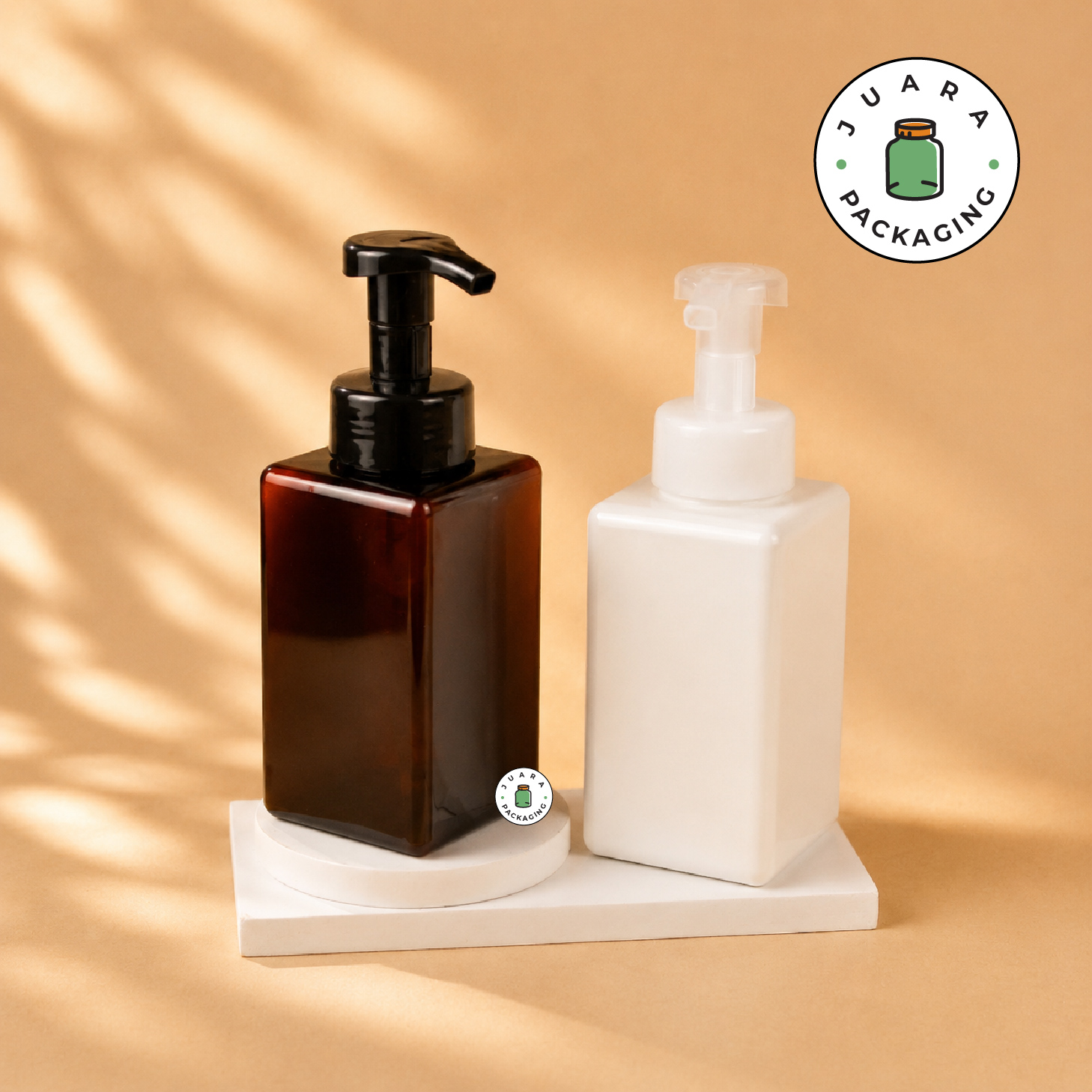 Botol Pump Plastik Kotak - 450 ml - Image 3