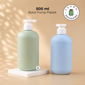Botol Pump Plastik Pastel - 500 ml