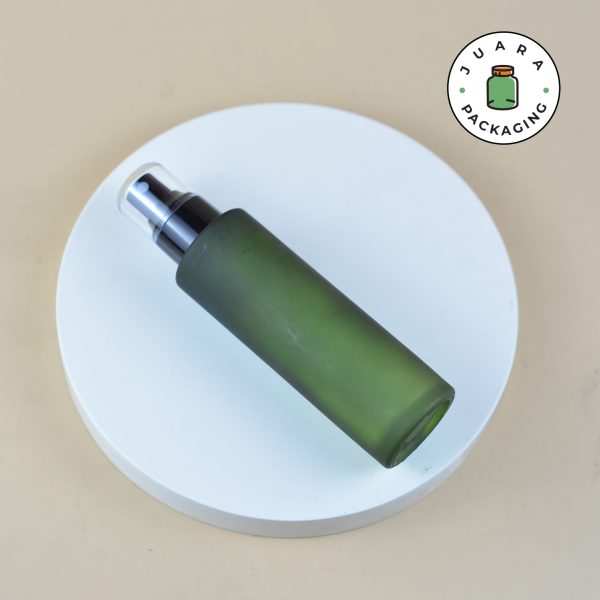 Botol Kaca Hijau Spray Hitam Transparan - 100 ml - Image 3