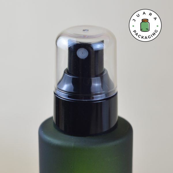 Botol Kaca Hijau Spray Hitam Transparan - 100 ml - Image 4