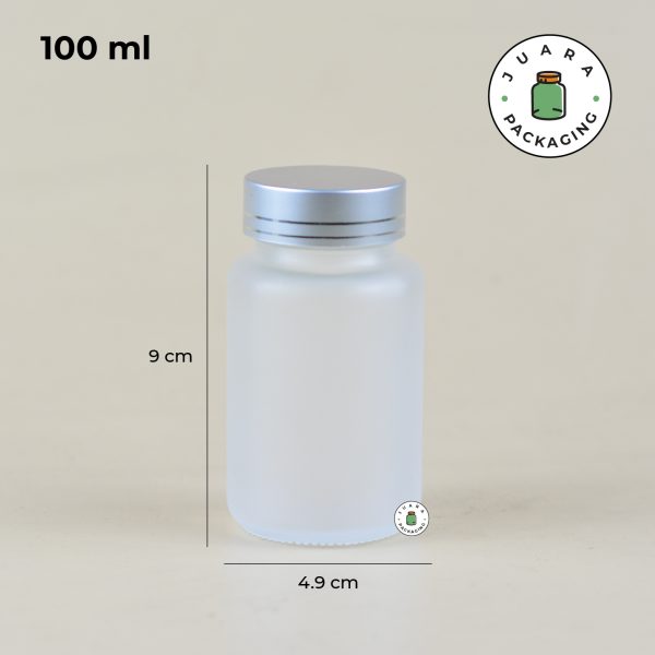 Jar Kaca Frosted 100 ml - Image 3