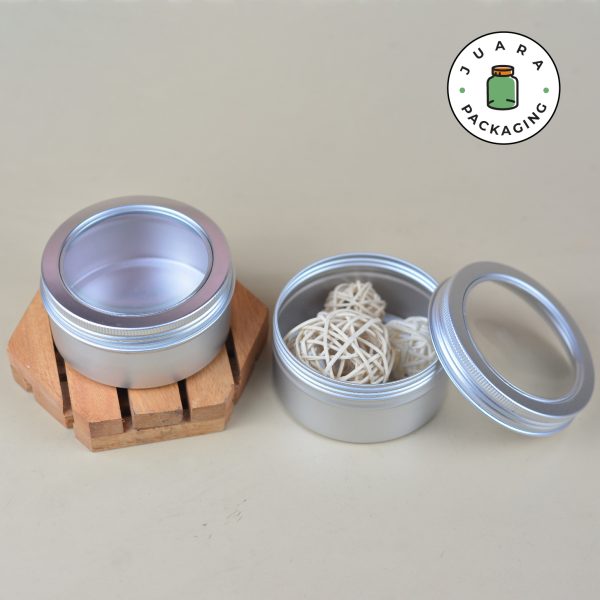 Jar Aluminium Tutup Transparan - 200 ml - Image 2
