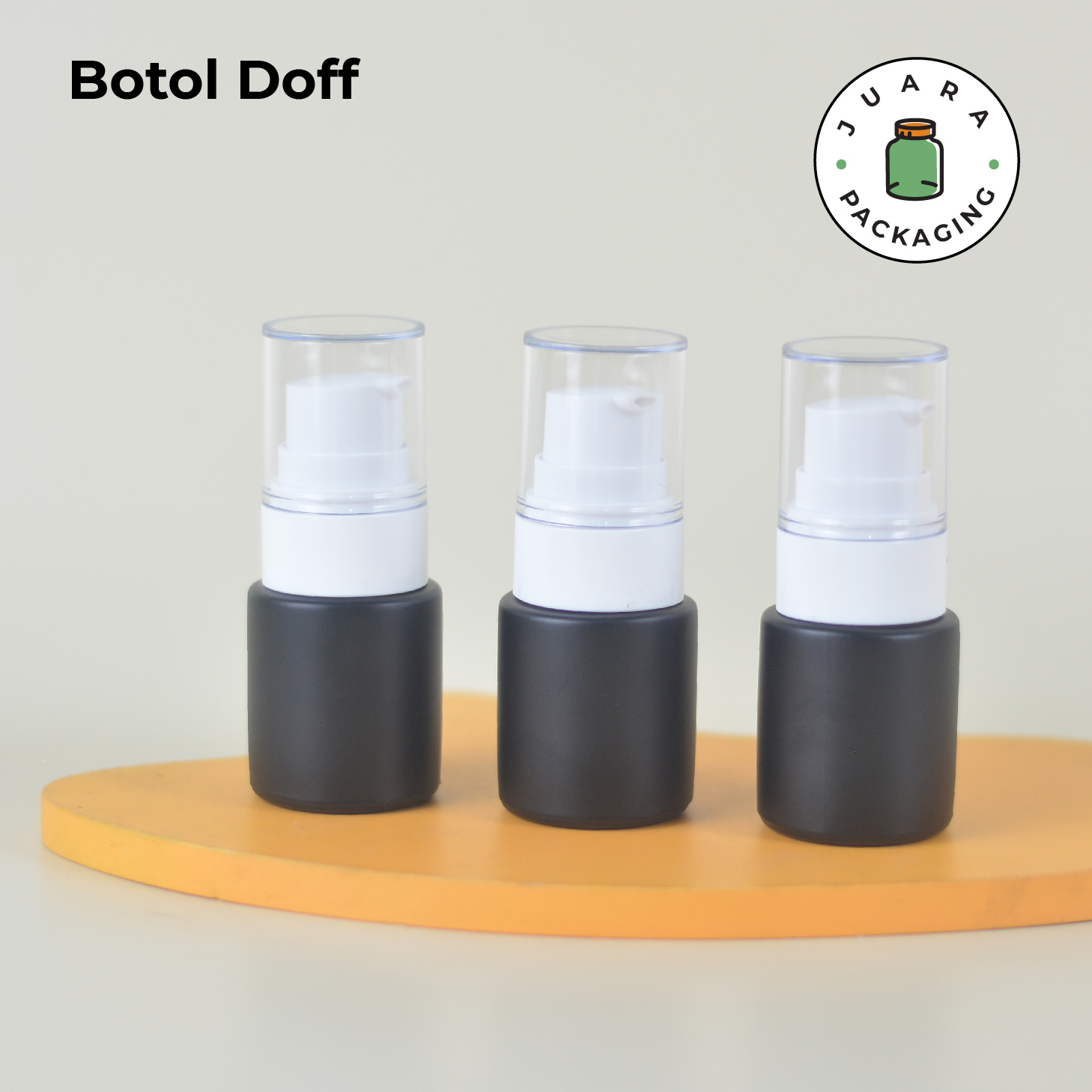 Botol Kaca Hitam Tutup Pump Bebek - 20ml - Image 6