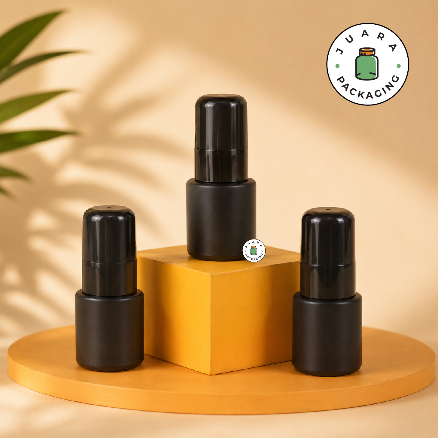 Botol Kaca Hitam Tutup Spray Hitam Tutup Hitam - 20ml - Image 2