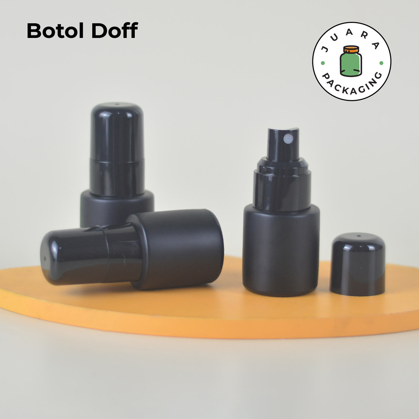 Botol Kaca Hitam Tutup Spray Hitam Tutup Hitam - 20ml - Image 4