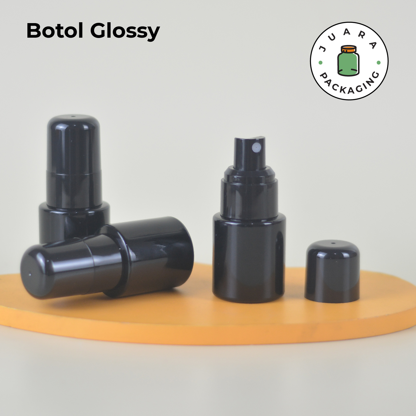 Botol Kaca Hitam Tutup Spray Hitam Tutup Hitam - 20ml - Image 5