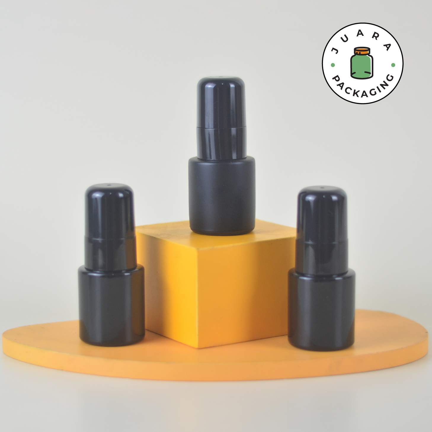 Botol Kaca Hitam Tutup Spray Hitam Tutup Hitam - 20ml - Image 2