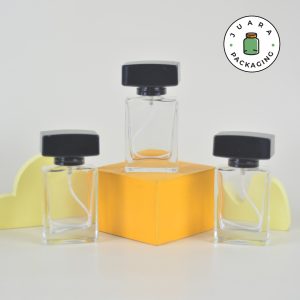 Botol Spray Kaca Tutup Hitam - 30ml