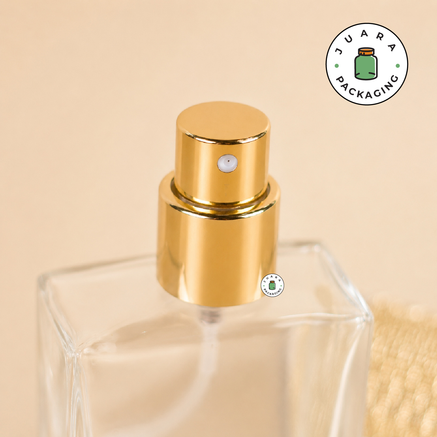 Botol Spray Kaca Tutup Gold Anyam - 30ml - Image 4