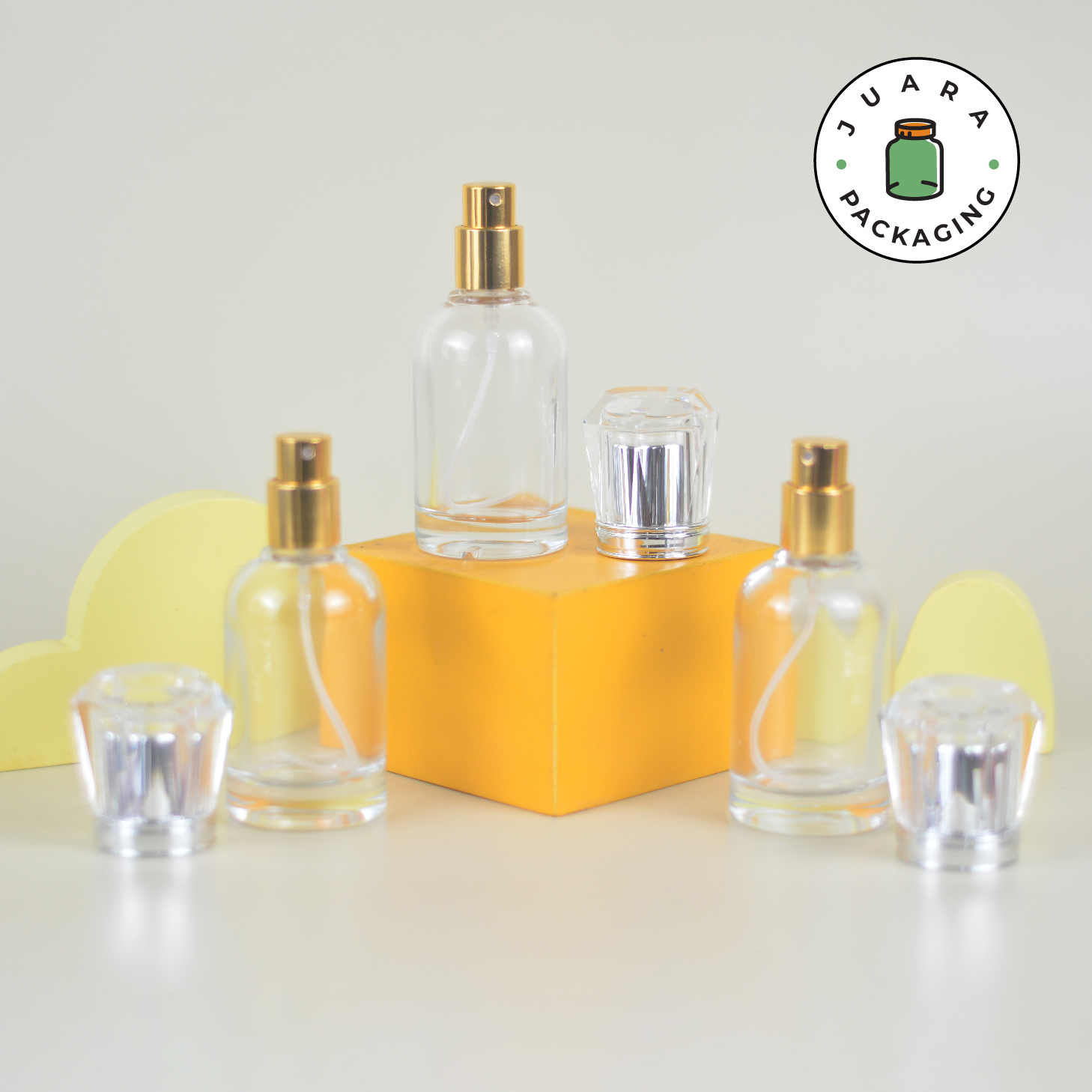 Botol Spray Kaca Tutup Berlian - 30ml - Image 2