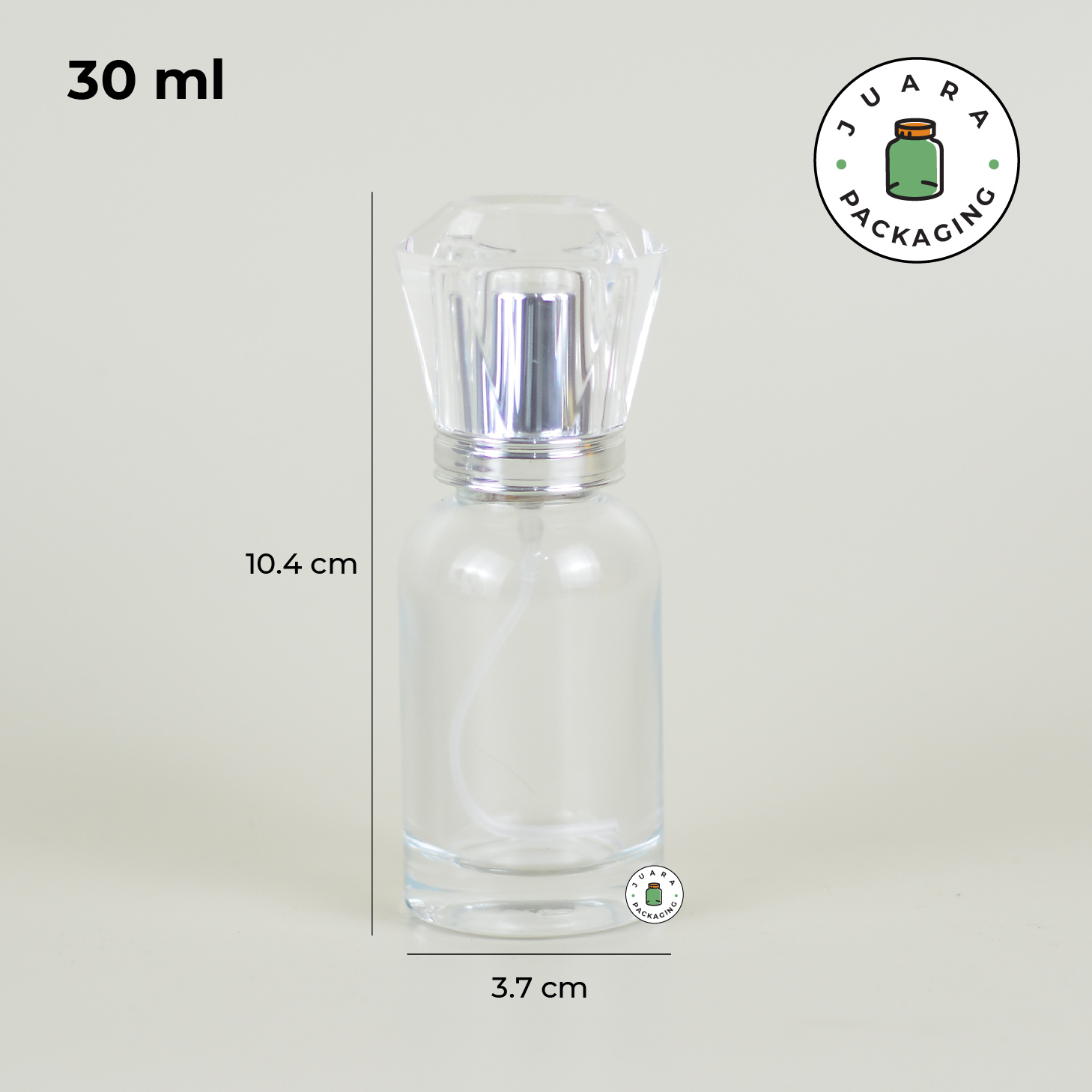 Botol Spray Kaca Tutup Berlian - 30ml - Image 3