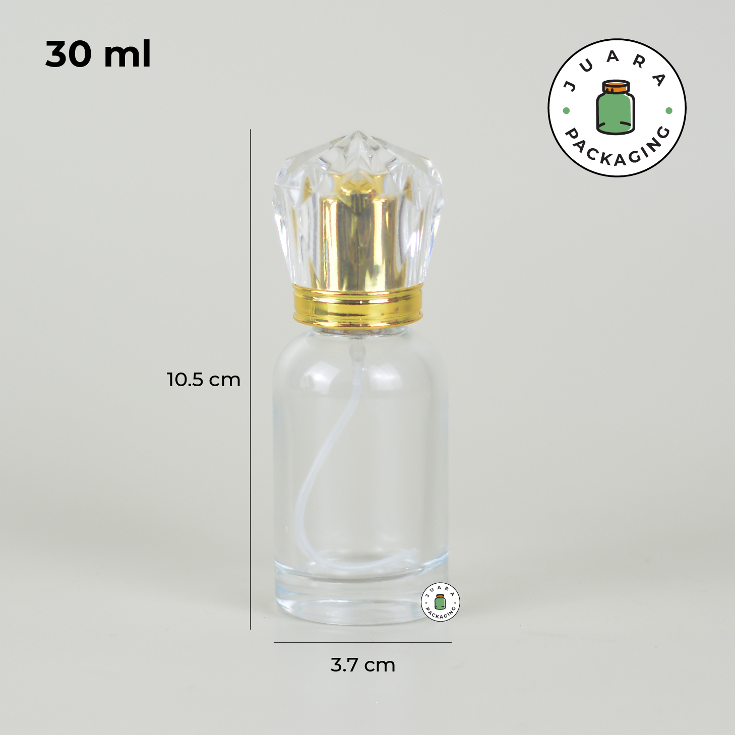 Botol Spray Kaca Tutup Mahkota - 30ml - Image 3