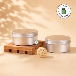 Jar Silver Doff Ukuran Sedang Pipih