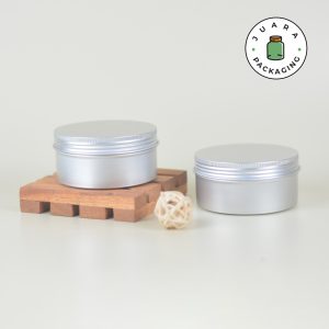 Jar Silver Doff Ukuran Sedang Pipih