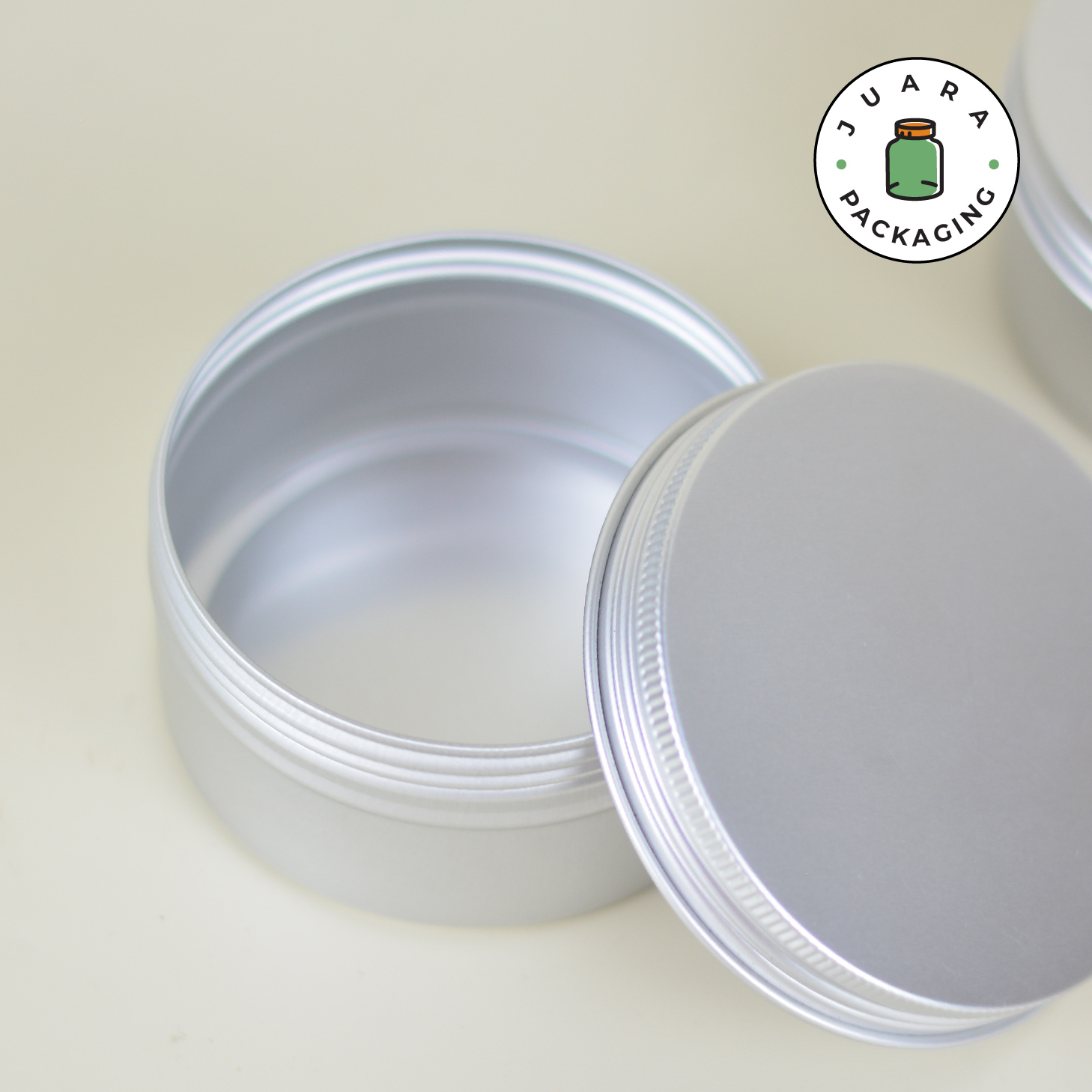 Jar Silver Doff Ukuran Sedang Pipih - Image 4