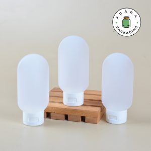 Botol Plastik Fliptop Putih - 60 ml