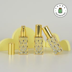 Botol Spray Kaca Motif Gold - 10ml