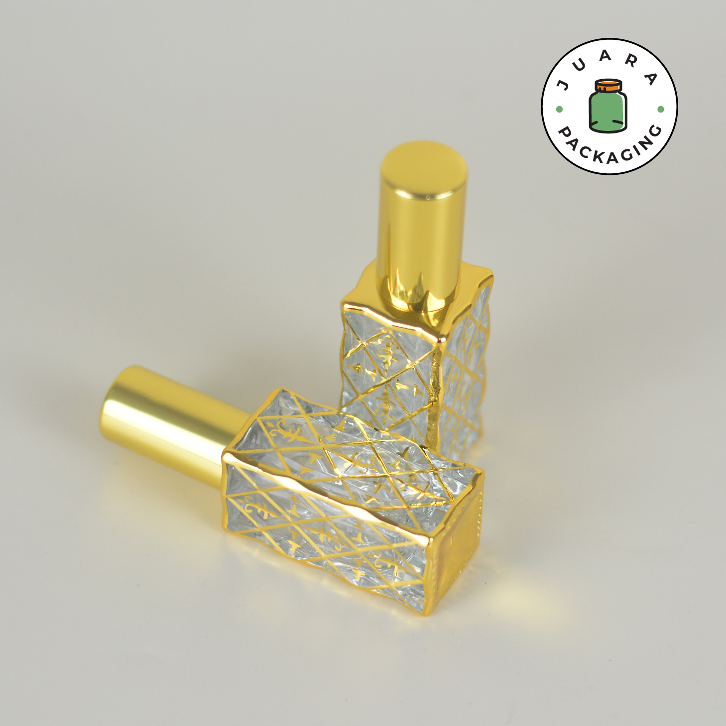 Botol Spray Kaca Motif Gold - 10ml - Image 5