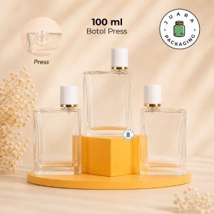[PRESS] Botol Parfum Kotak Bening - 100 ml