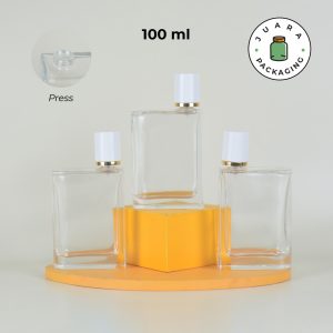 [PRESS] Botol Parfum Kotak Bening - 100 ml