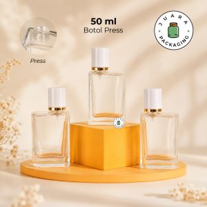 [PRESS] Botol Parfum Kotak Bening - 50 ml