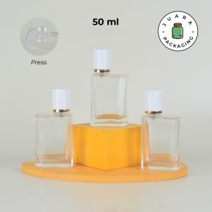[PRESS] Botol Parfum Kotak Bening - 50 ml