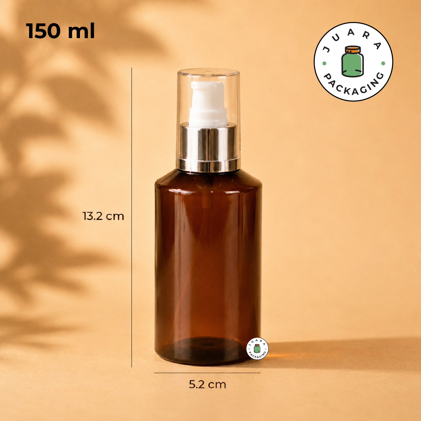 Botol Plastik PET Coklat Pump Putih - 100 ml 150 ml 200 ml - Image 5