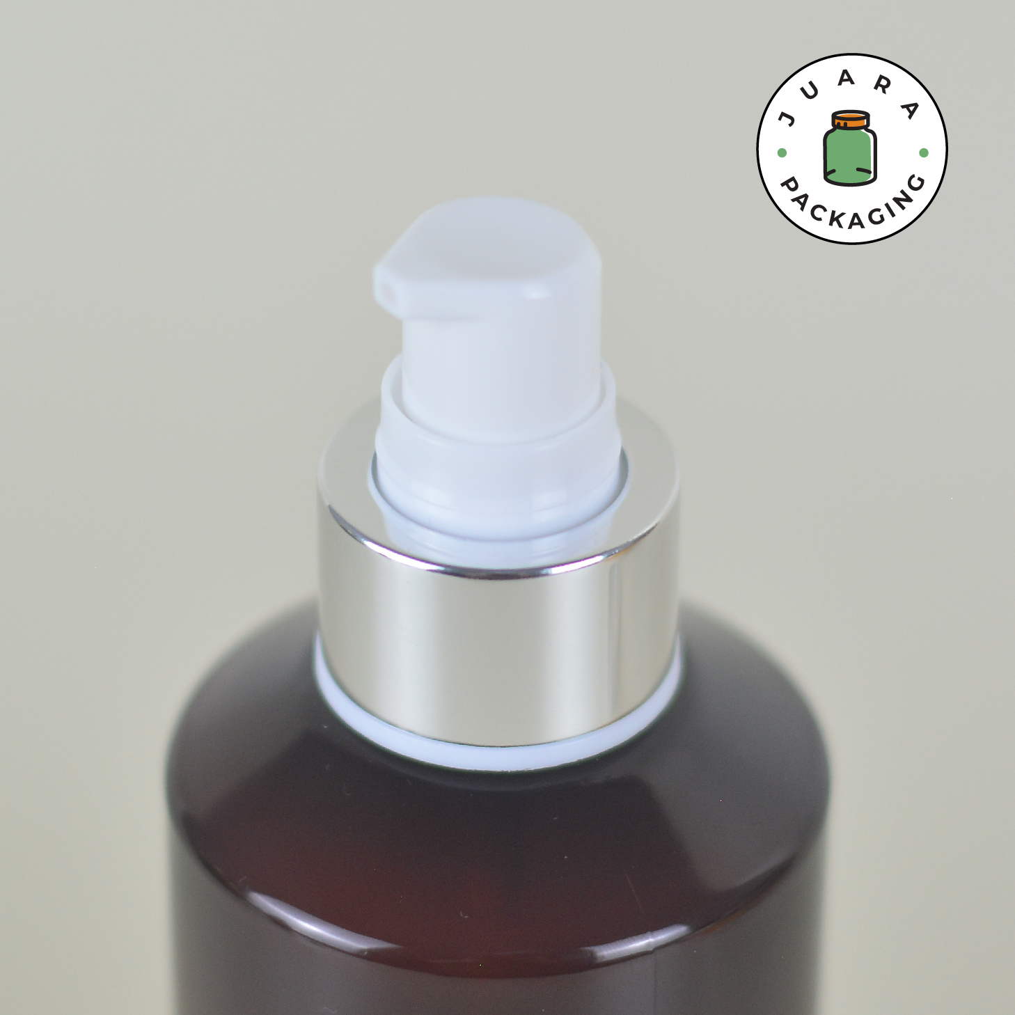 Botol Plastik PET Coklat Pump Putih - 100 ml 150 ml 200 ml - Image 3