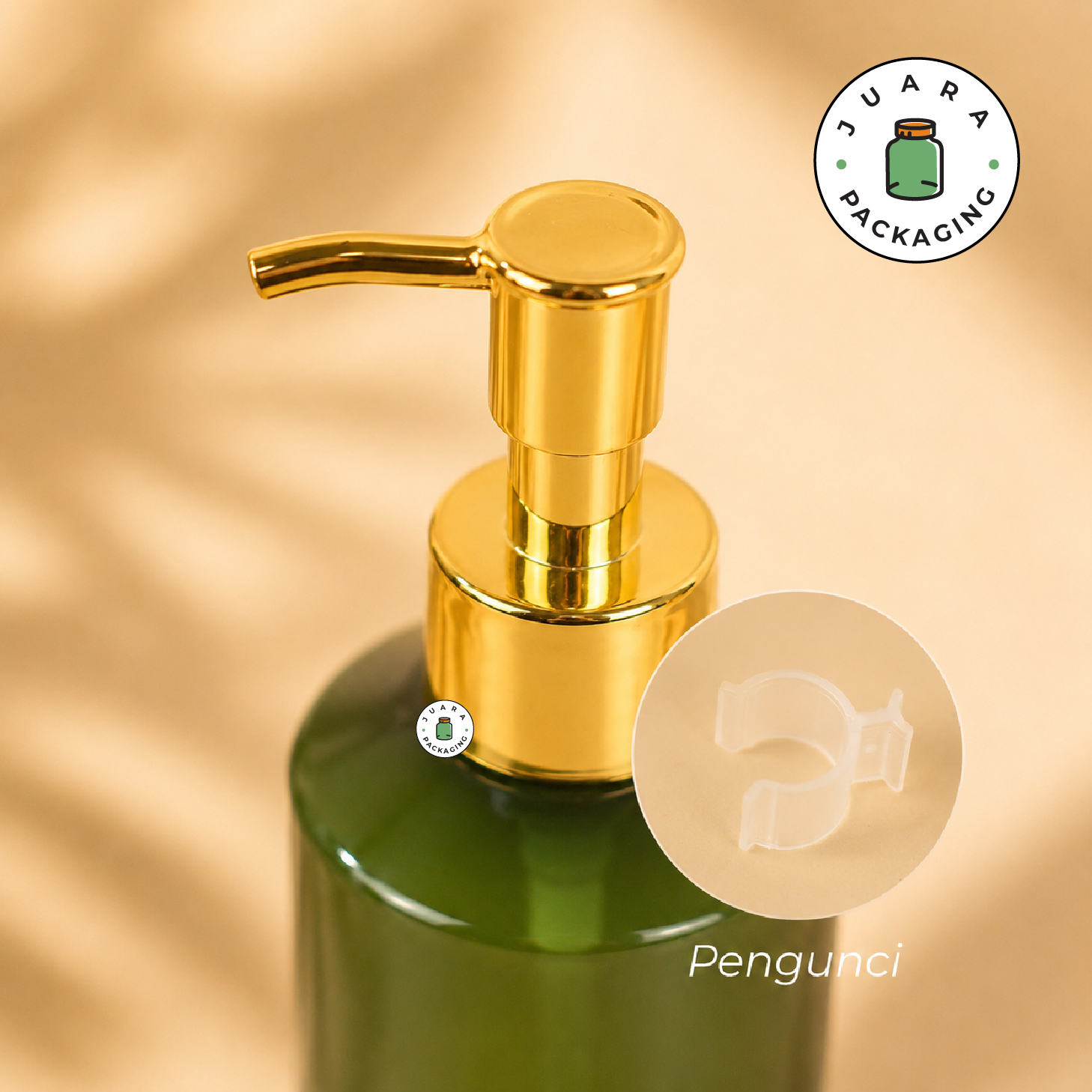 Botol Plastik PET Hijau Pump Gold - 100 ml 150 ml 200 ml - Image 3