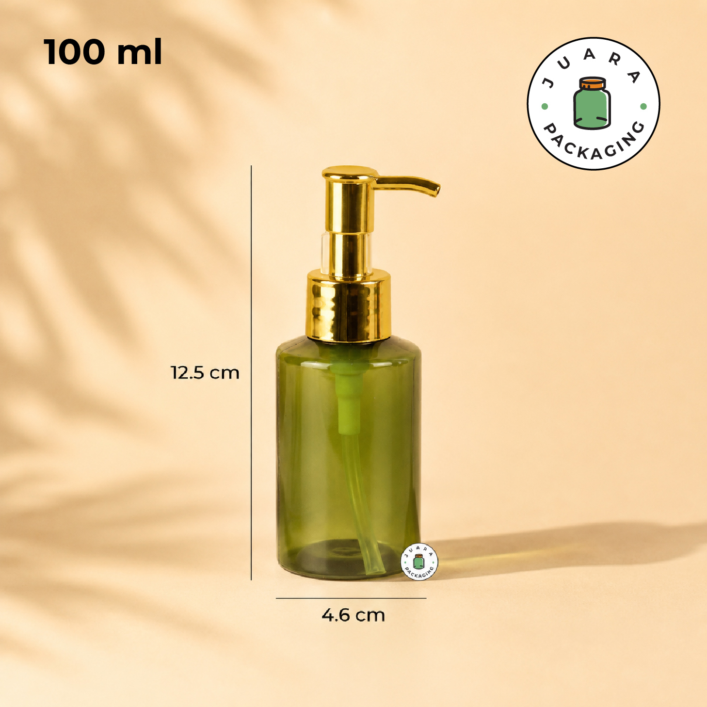 Botol Plastik PET Hijau Pump Gold - 100 ml 150 ml 200 ml - Image 4