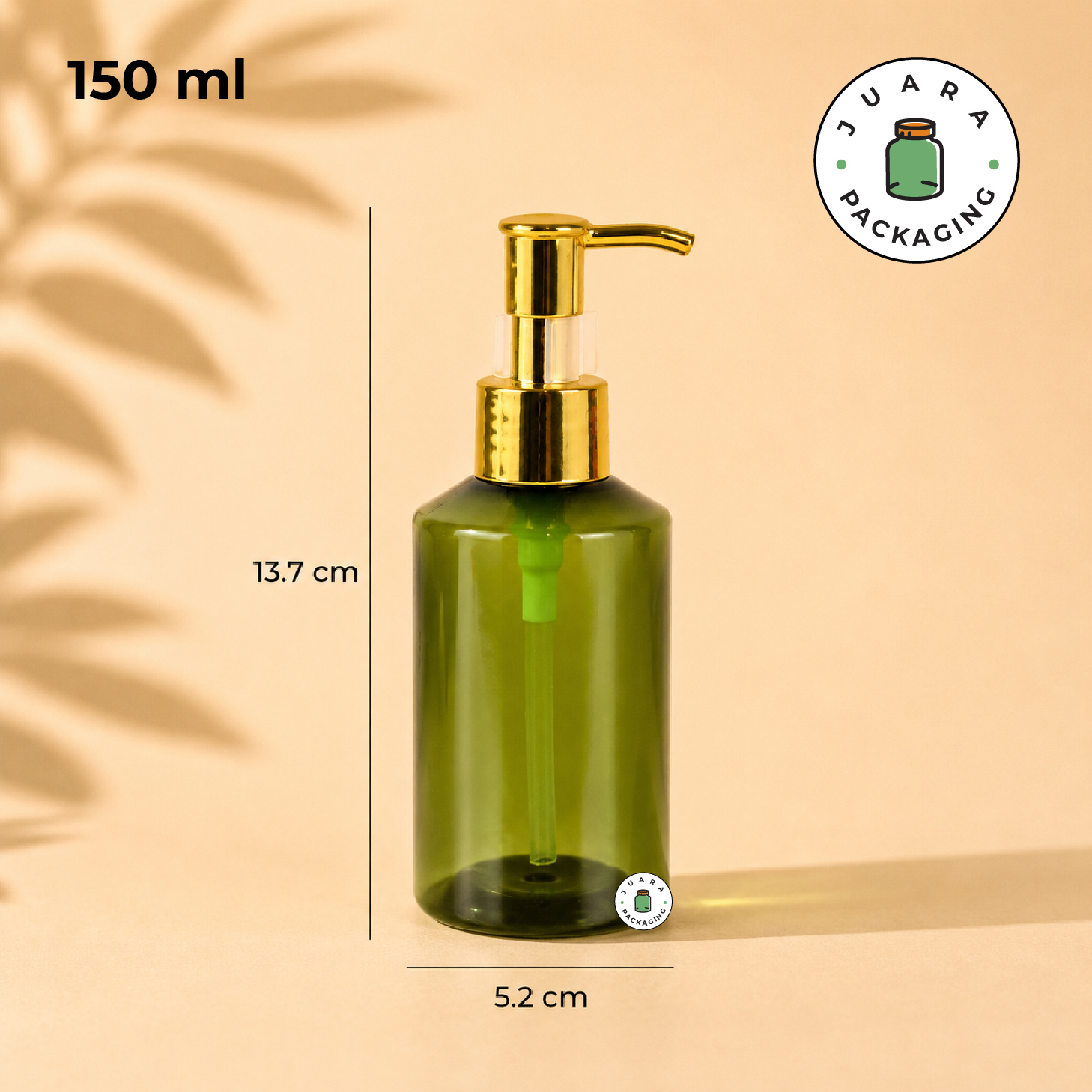 Botol Plastik PET Hijau Pump Gold - 100 ml 150 ml 200 ml - Image 5