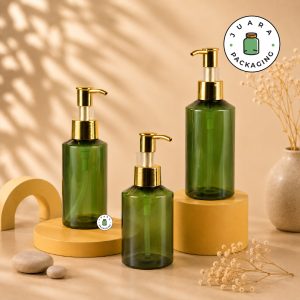 Botol Plastik PET Hijau Pump Gold - 100 ml 150 ml 200 ml