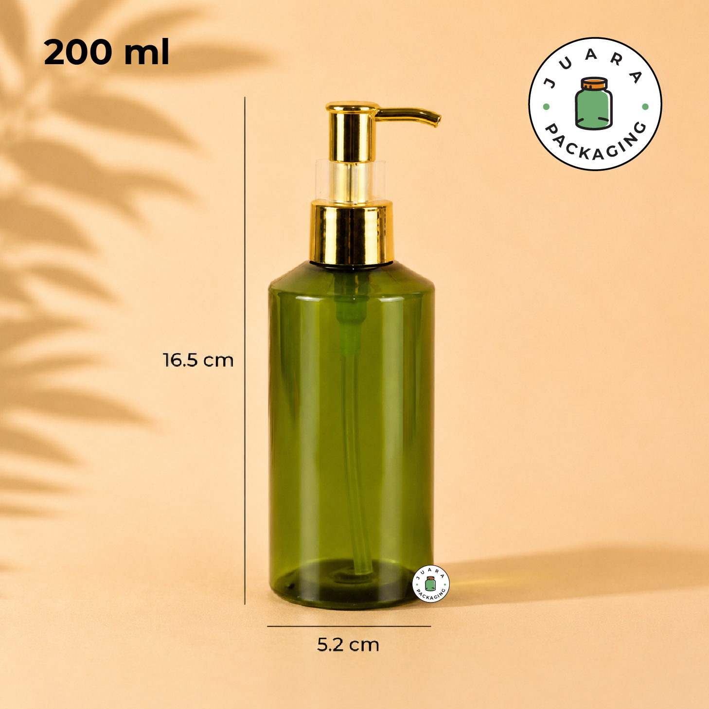 Botol Plastik PET Hijau Pump Gold - 100 ml 150 ml 200 ml - Image 6