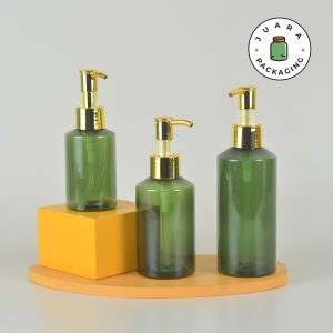 Botol Plastik PET Hijau Pump Gold - 100 ml 150 ml 200 ml