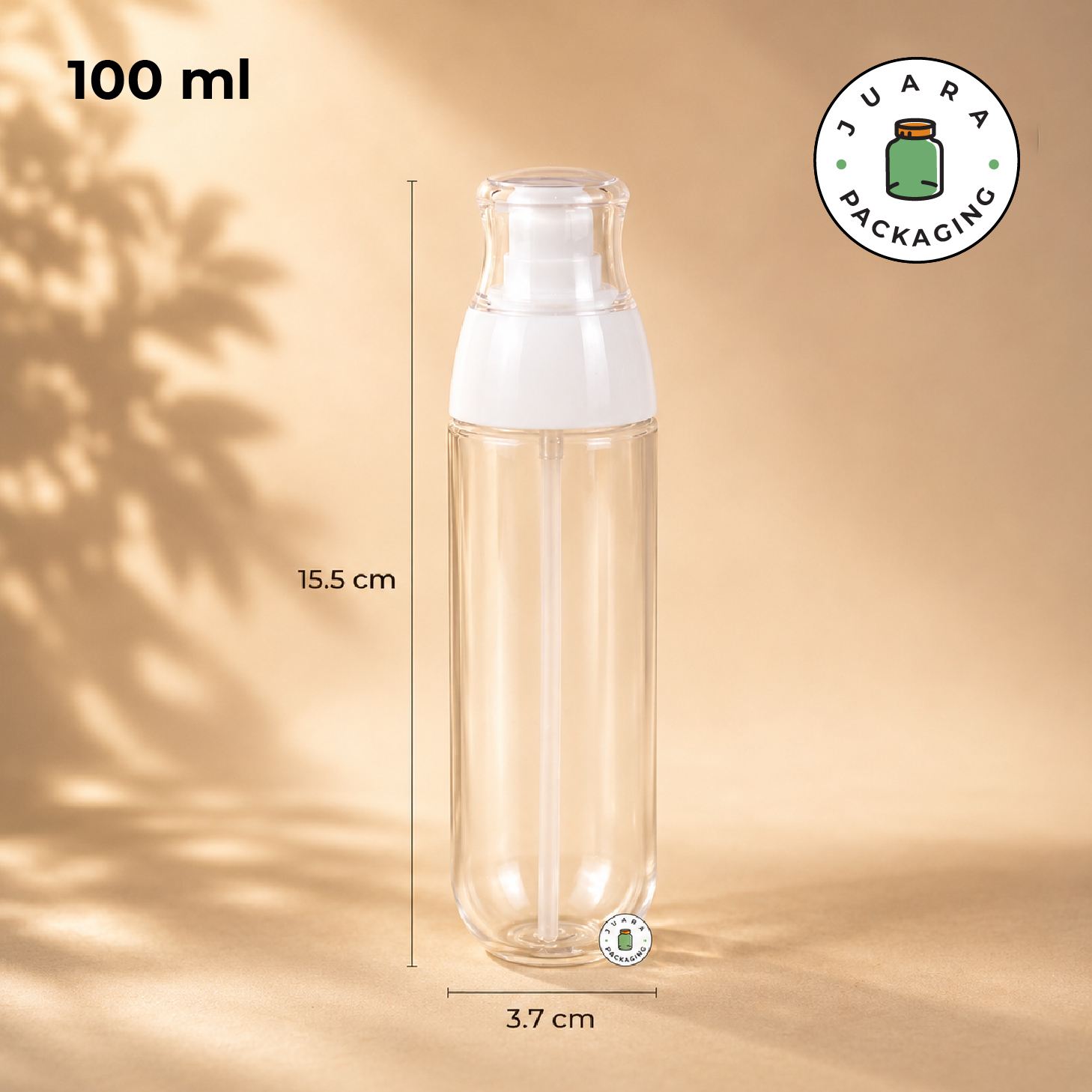 Botol Pump Putih Bening - 50 ml 100 ml - Image 5