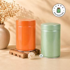 Jar Silinder Ukuran Tinggi Hijau Orange
