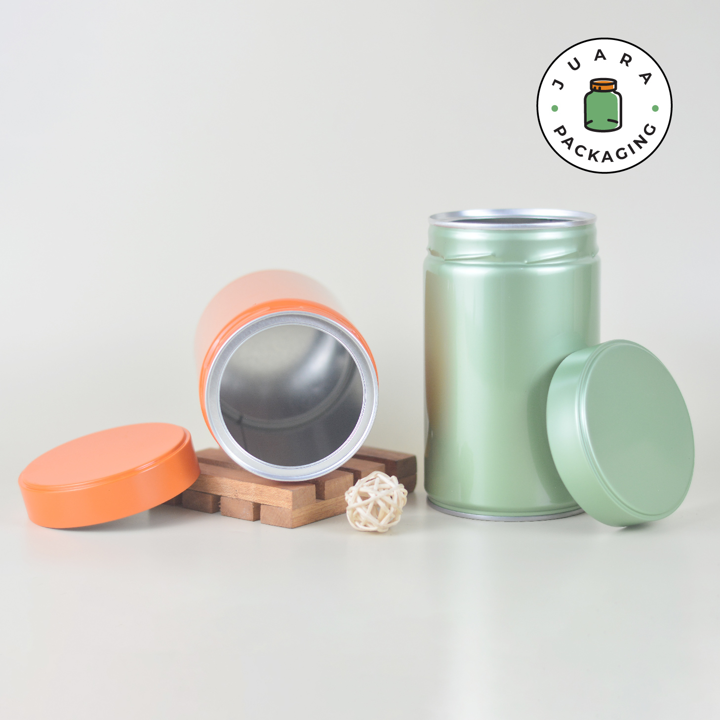 Jar Silinder Ukuran Tinggi Hijau Orange - Image 2